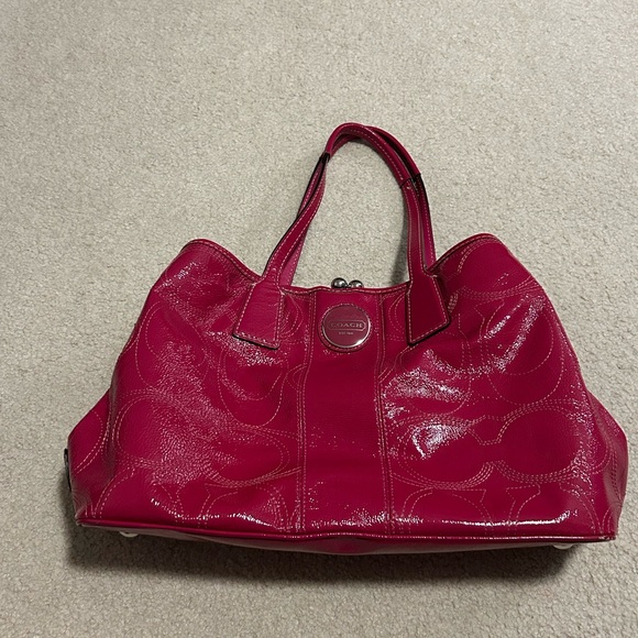 Coach Hot Pink Shoulder Bag - Picture 5 of 8